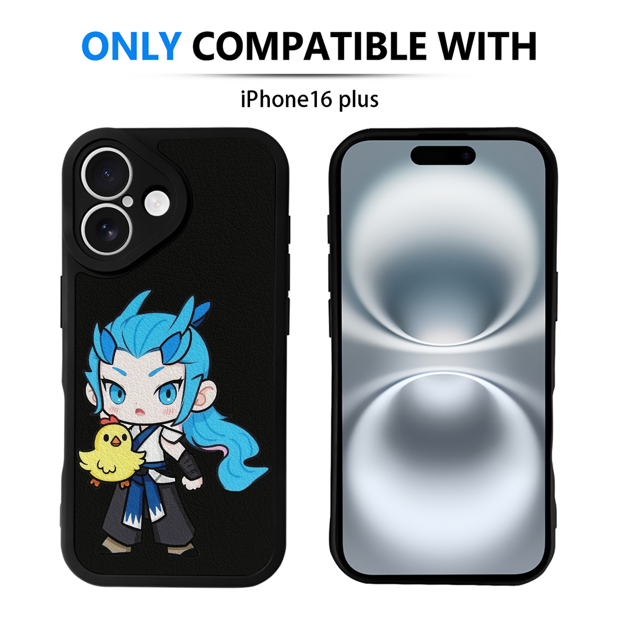（画像用） Ne Zha 2 ナタ 魔童の大暴れ 【iPhone 16シリーズ対応】シリコンスマホケース（レザー調） 材質：シリコン